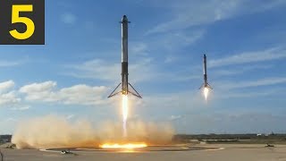 Top 5 Amazing SpaceX Landings [upl. by Janis875]