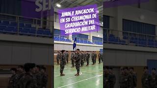 Jimin y Jungkook  Ceremonia de Graduación del Servicio Militar Básico 💜 bts jimin jungkook jk [upl. by Leuamme]