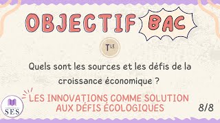 BAC Cours croissance économique  Le progrès technique comme solution aux limites écologiques [upl. by Eal386]