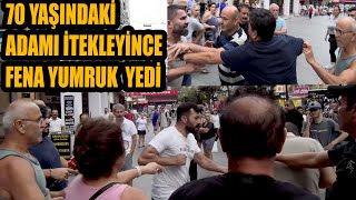 Yumruklar havada uçuştu  Gurbetçi konuşurken müdahale edince çok büyük kavga çıktı [upl. by Ahsiyk]