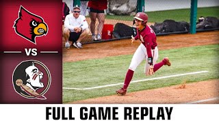 Louisville vs Florida State Full Game Replay  2023 ACC Softball Game 2 [upl. by Isolda587]