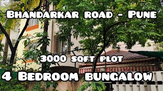 Pune  Bhandarkar Road  Bungalow for Sale  3000 sqft [upl. by Yldarb]