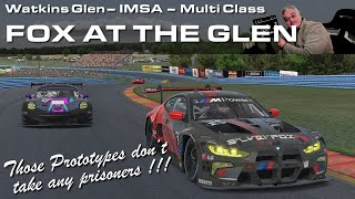 Fox at the Glen Watkins Glen IMSA BMW M4 GT3 2023S4W5 Silverfox95 iRacing [upl. by Lynad]