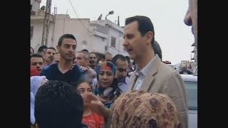 Bashar alAssad in rare public appearance [upl. by Nylecaj]