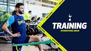 Hugo Lloris returns to Hotspur Way  TRAINING [upl. by Gardell]