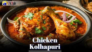 Tasty Kolhapuri Chicken  Kolhapuri Chicken Recipe  Popular Chicken Curry Recipe kolhapuri recipe [upl. by Noiram]