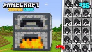 I Built Fully Automatic Super Smelter For Minecraft Pe 121 Survival Series 36 [upl. by Aivizt]