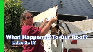 Popup Camper RV Rebuild  Roof Teardown  It just collapsed [upl. by Older806]