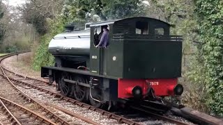 S2 E8 Bodmin and Wenford Railway WD 060 Hunslet Austerity tank 75178 review [upl. by Assisi]