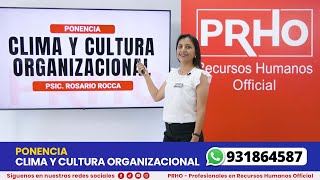 Recursos Humanos CLIMA Y CULTURA ORGANIZACIONAL [upl. by Seaddon3]