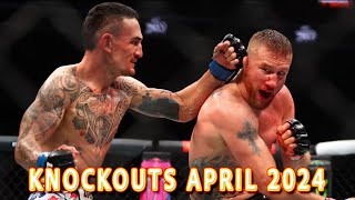 MMA Knockouts of April 2024 [upl. by Mchugh838]