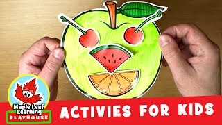 Fruit Face Activity for Kids  Maple Leaf Learning Playhouse [upl. by Acinaj239]