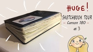 Canson 180 Sketchbook Tour 3  EmilyArts  Feb  Jun 2018 [upl. by Ligetti930]