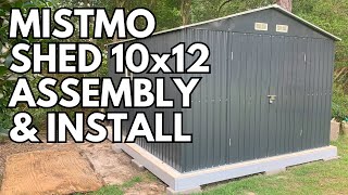 MistMo 10x12 Shed Full Assembly amp Installation STEP BY STEP GUIDE [upl. by Milford398]