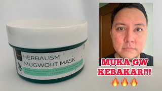 Full Review SCARLETT Herbalism Mugwort Mask  Masker Yang Bikin Muka Gw Kebakar [upl. by Nored]