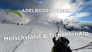 Adelboden im Winter  Metschstand  Tschentenalp CH  Gleitschirm  2022 [upl. by Frances]