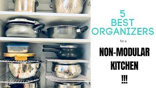 5 Best Organizers For A Non Modular Kitchen  My Favorite Pick [upl. by Brooke360]