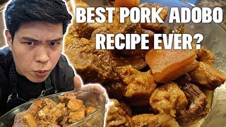 THE PERFECT PORK ADOBO How to make Pork Adobo  Taglish  Tomguts Media [upl. by Nannarb]