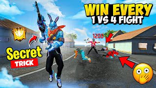 How To Win Every 1 Vs 4 Fight in Free Fire  Free Fire Pro Tips and Tricks  FireEyes Gaming [upl. by Hanas]