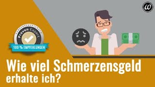 Schmerzensgeld  wie viel erhalte ich [upl. by Aihsas]