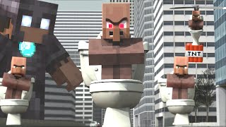 Skibidi Toilet Minecraft Villager  season 01 all episodes [upl. by Swisher]