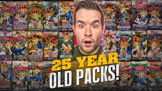 Opening 25 YEAR OLD Packs For The FIRST EVER Yugioh Cards  250K Special WEEK [upl. by Aennyl]