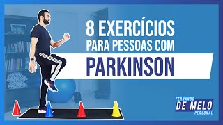 8 EXERCÍCIOS PARA PESSOAS COM PARKINSON  TREINO EM CASA [upl. by Omlesna]