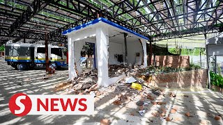 Santoriniinspired attraction in Cameron Highlands demolished for lack of approval [upl. by Enylodnewg]