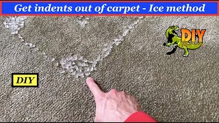 Get indentsdents out of carpet  ICE method [upl. by Taddeo]