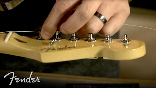 How to Change Your Electric Guitar Strings  Fender [upl. by Tammany]