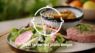 Steak tartaar  Open Keuken met Sandra Bekkari  VTM Koken [upl. by Gunnar60]