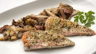 Receta de Salmonetes con setas y tomates de Karlos Arguiñano  Programa completo [upl. by Ahsyak77]