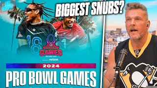 2023 Pro Bowl Rosters Have Been Announced Who Are The Biggest Snubs  Pat McAfee Reacts [upl. by Ecnerolf]