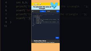 Basic Program in C 🤩  C For beginners  Learn C Programming  shorts coding java python coder [upl. by Emili517]