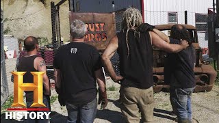 RUST VALLEY RESTORERS  Hanging the Rust Bros Sign [upl. by Cari286]