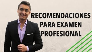 Consejos para el examen profesional  Humberto Gutiérrez [upl. by Lorrad]