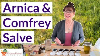 Arnica amp Comfrey Salve for Bruises Pain Sore Muscles Inflammation [upl. by Berenice]