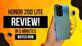 Honor 200 Lite 5G Review Is This The Ultimate Budget Phone Of 2024 🔥🔥 honor200lite honor [upl. by Eresed]