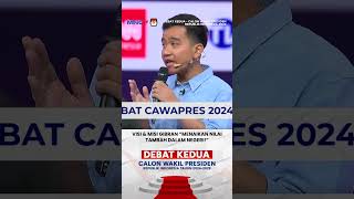 VISI amp MISI GIBRAN Menaikan Nilai Tambah Di Dalam Negeri Shorts DebatCawapres2024 Gibran [upl. by Darrell26]