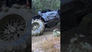 Polaris RZR RUNS out of GAS crossing POND [upl. by Tova]