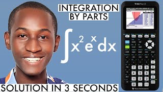 HOW TO SOLVE INDEFINITE INTEGRAL IN TI84 PLUS SCIENTIFIC CALCULATOR FAST AP maths trick [upl. by Ennahgem]