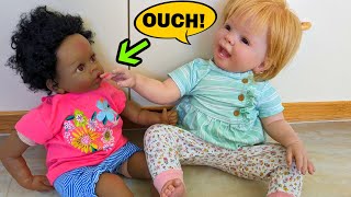 Reborn BABY BITES BIG SISTER And Instantly Regrets It Role Play Compilation [upl. by Alley]