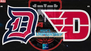 6 Duquesne vs 3 Dayton A10 Basketball Tournament Quarterfinals Live Game Cast [upl. by Elreath]