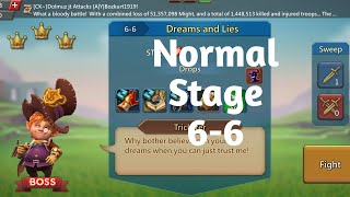 Lords mobile Normal stage 66 f2p best teamDreams and lies normal stage 66 [upl. by Airot]