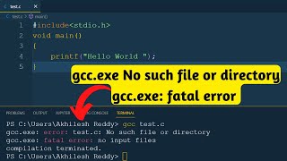 gccexe error No such file or directory [upl. by Nudd845]