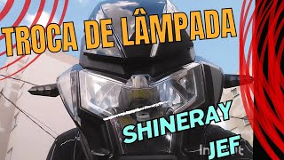 TROCA DE LÂMPADA E REGULAGEM DE FAROL SHINERAY JEF 150S [upl. by Nilesoy]