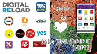 CARA JUAL TOPUP DENGAN MUDAH SALE 200 SEHARI  SHOPEE 2021 [upl. by Waldon]