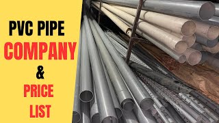 PVC Pipe Company and Price list 2024  Apollo PVC pipe Rate in India [upl. by Toh]