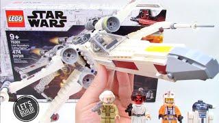 LEGO Star Wars Luke Skywalker’s XWing Fighter  Lets Build [upl. by Rabiah]