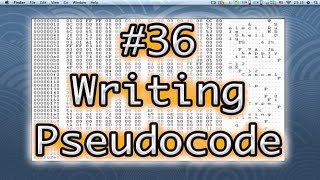 Programming Basics 36 Writing Pseudocode [upl. by Brewster]